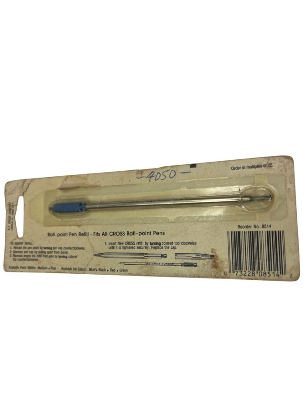 Cross Ballpoint Pen Refill 8514 Fine Point Black Ink Fits All Cross Pens S307 - Picture 2 of 3